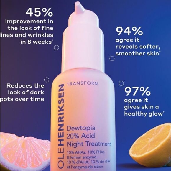 Ole Henricksen Dewtopia 20% Acid Retexturizing Night Serum - Picture 7 of 9
